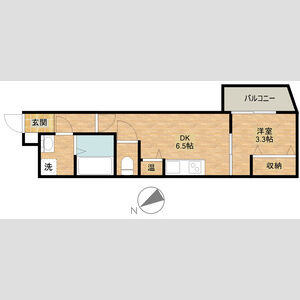 クレアトゥール岸辺1の間取り