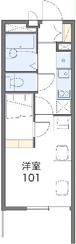 レオパレスエイムフル浜松の間取り
