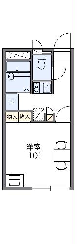 龍禅寺町の完工年月(2008年12月)築の賃貸アパートの間取り