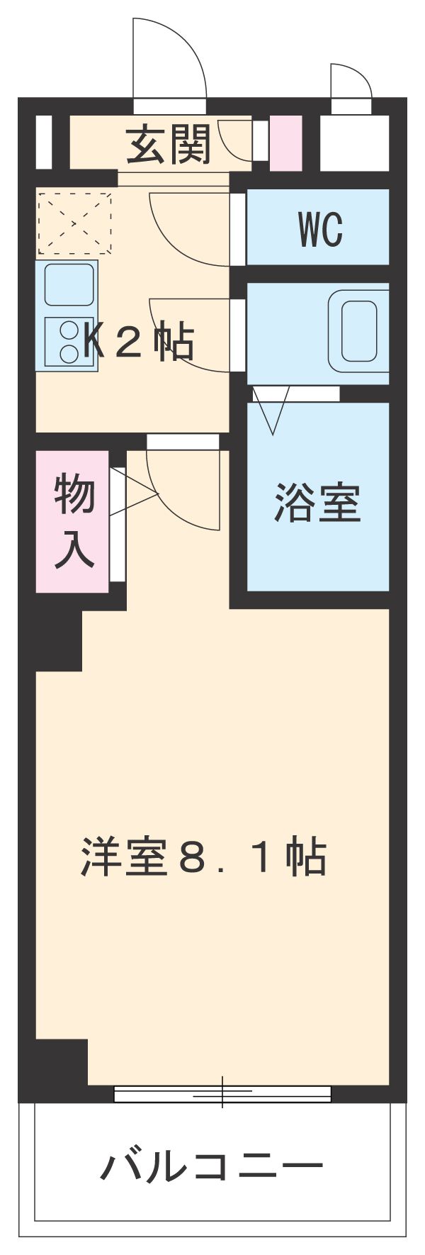 パルテ デル マーレの間取り