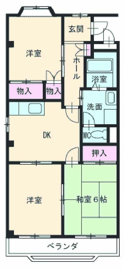 ホーステール諸の木の間取り