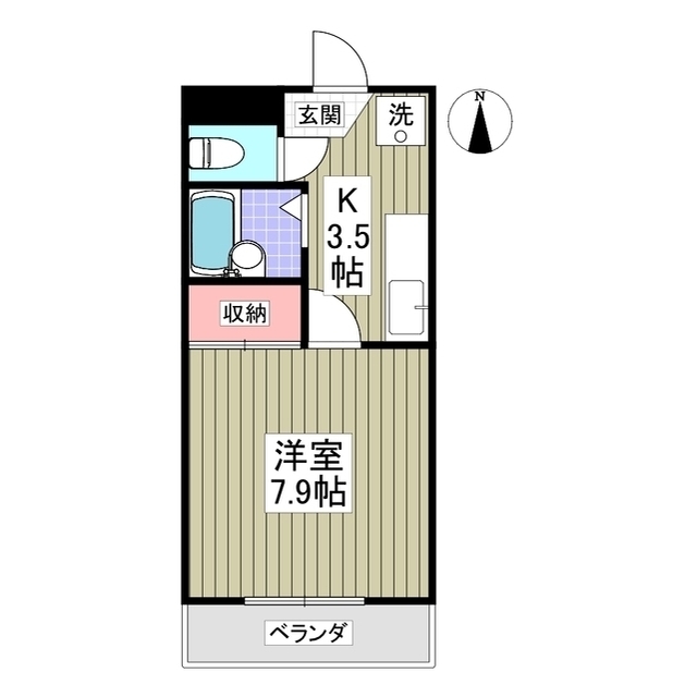 第6下田ビルの間取り