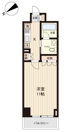 プラティーク清澄白河の間取り