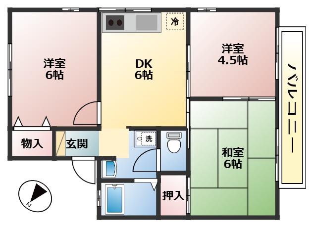 オレンジハイムの間取り