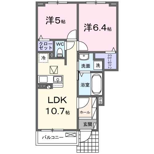 ドゥーメゾン　ＮⅢ・01020号室の間取り