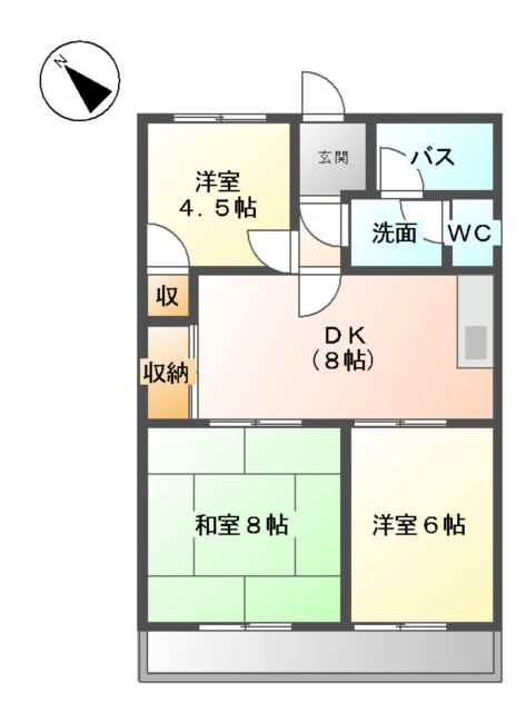 スカイメゾン大高 B棟 C棟の間取り