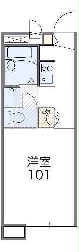 レオパレスボヌールOUTUKAの間取り
