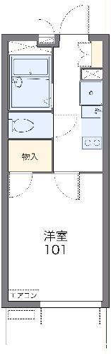 鴨江の完工年月(2010年10月)築の賃貸マンションの間取り