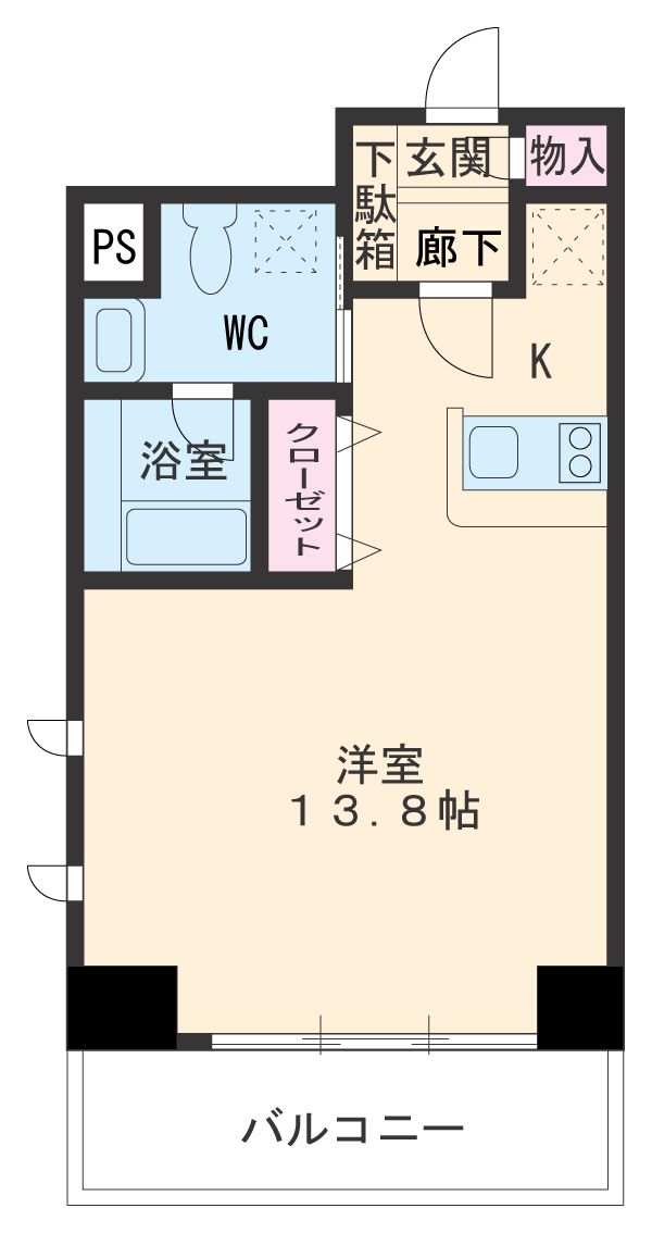 ベレーサ新瑞橋の間取り