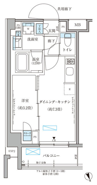 パークアクシス文京本郷・231号室の間取り