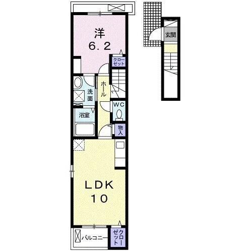 ラ・シャンブル浦里の間取り