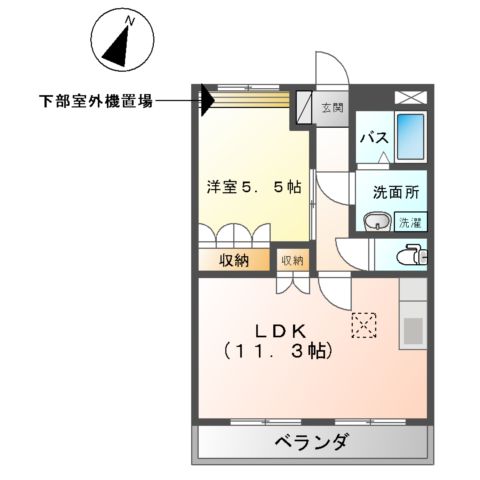 グリーンヒルズⅡの間取り