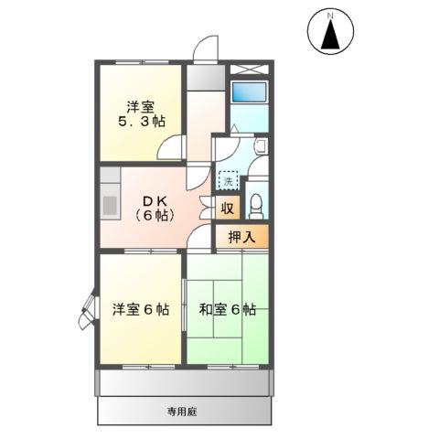 エクセリーヌK-Ⅰの間取り
