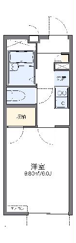 レオパレスフォーエヴァーの間取り