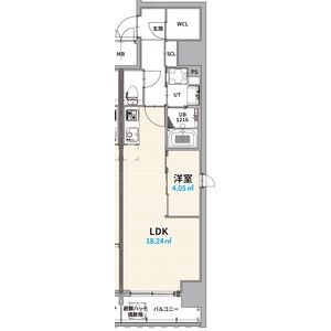 NorthGrande栄生※家賃10,000円ダウン(半年間)&FR1M&初回保証料の間取り