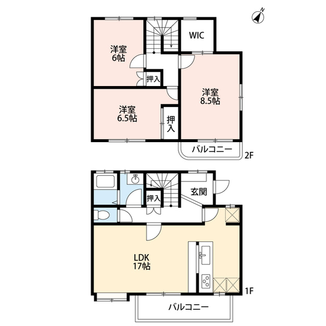 フェリース美しが丘西の間取り