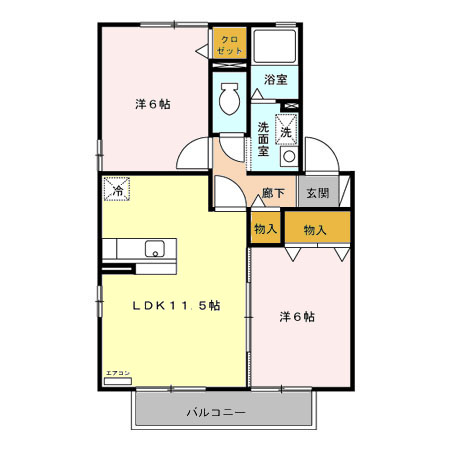 フェニックス EFの間取り