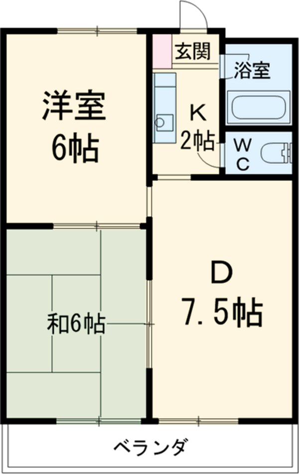 レジデンス大功の間取り