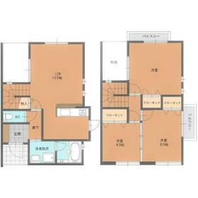 赤坂３丁目戸建・1号室の間取り
