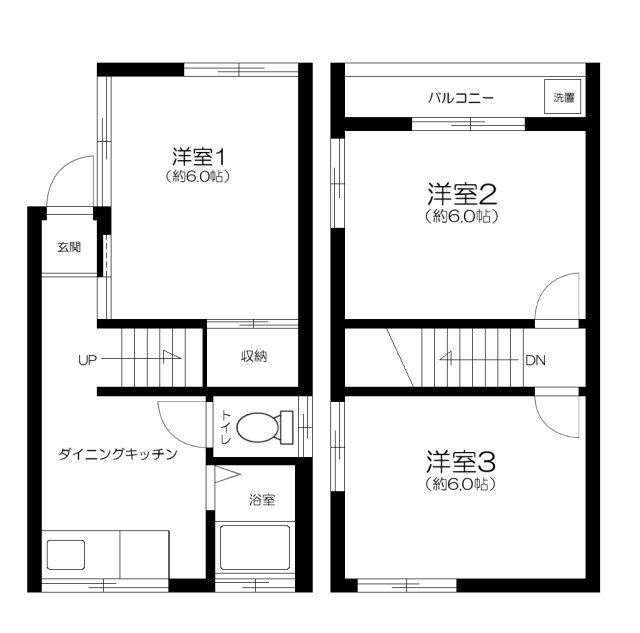 江戸川区篠崎町５丁目戸建・1号室の間取り