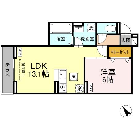 D-ROOM松木B・103号室の間取り