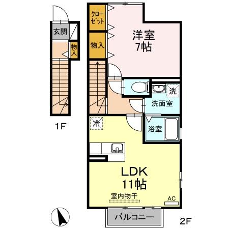 D’Grance南塚(ディーグランセミナミヅカ)の間取り