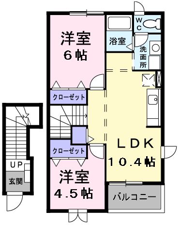 ラフィーネの間取り