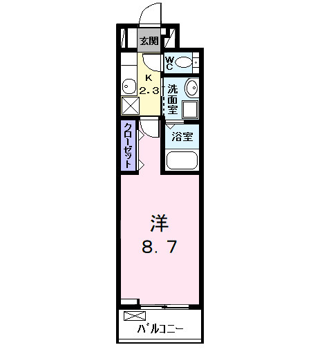 セレーノ　カーサ・02020号室の間取り