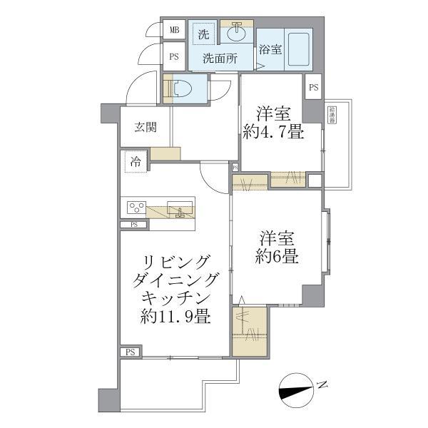 リエール若松町の間取り