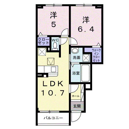 ポンテ アルト 池上 Aの間取り