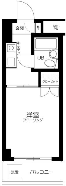 ハイタウン梅屋敷・605号室の間取り