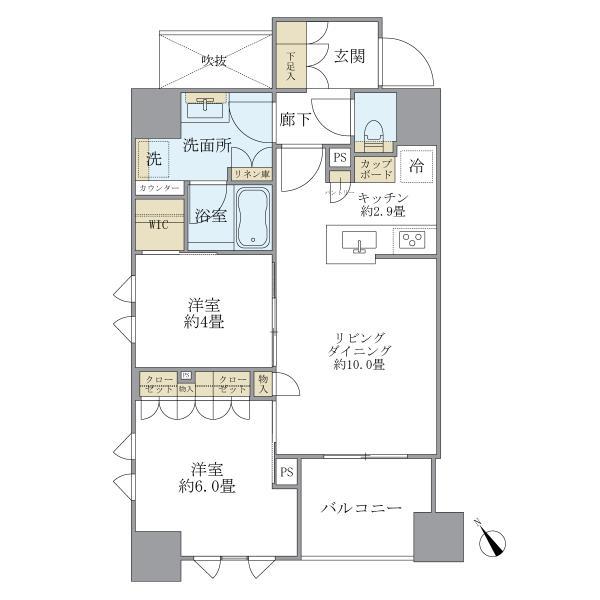 Ｂｒｉｌｌｉａ新川一丁目・904号室の間取り