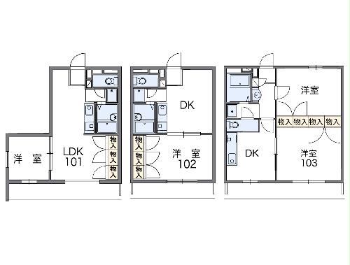 レオパレスCRECERの間取り