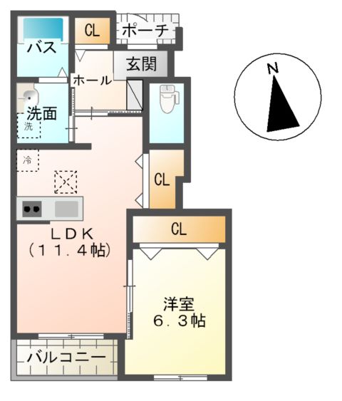 ユニヴァリィエスポアールの間取り