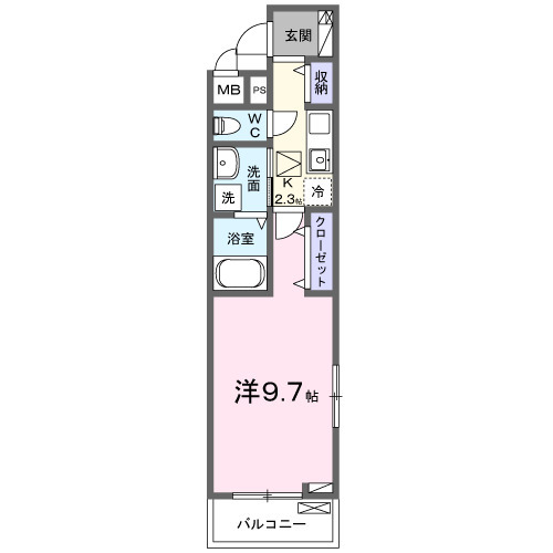 ベル　フルール・01010号室の間取り