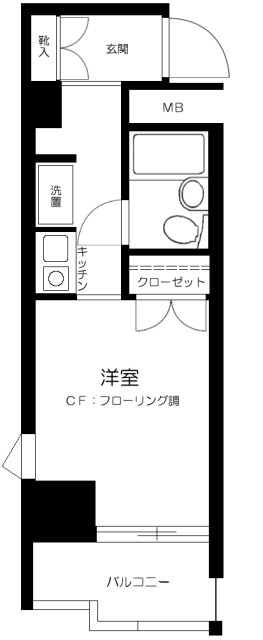 スカイコート大森第4の間取り