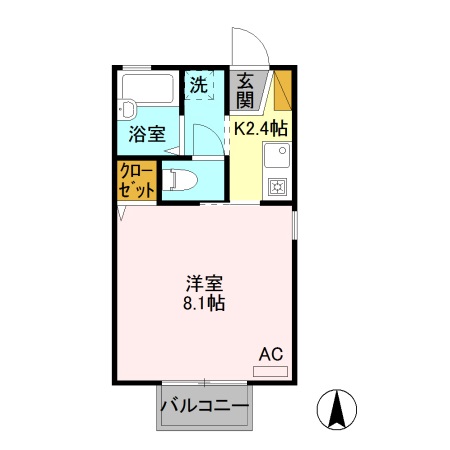 セジュール藤 Aの間取り