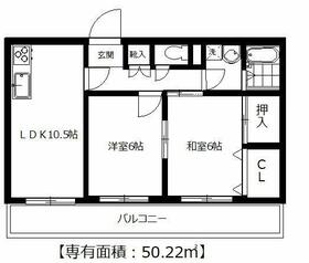 シャイニングヒルズ・303号室の間取り