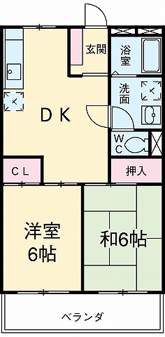 松原マンションの間取り