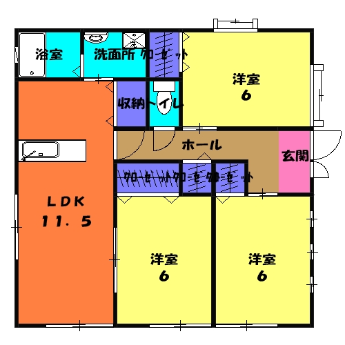 ベルフィオーレの間取り