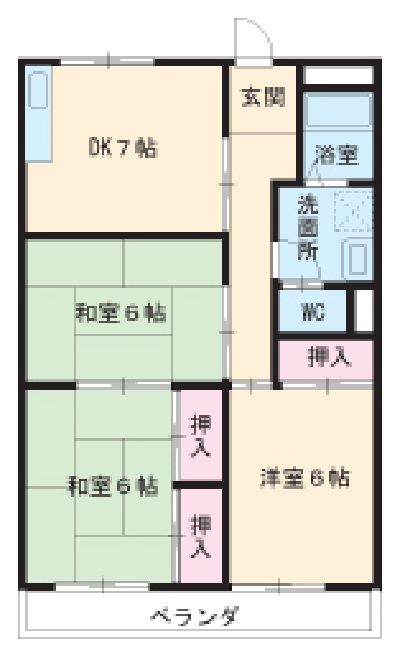 コーポ憩の間取り