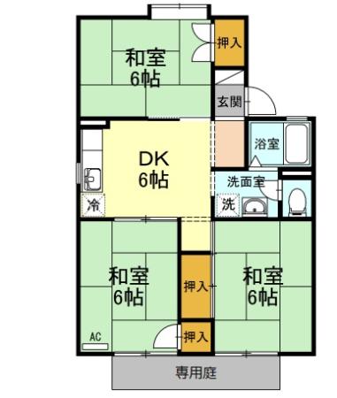 セジュールHanano Bの間取り
