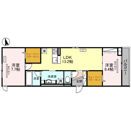 D-GLANZ EASTの間取り
