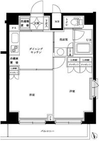 ルーブル都立家政伍番館・504号室の間取り