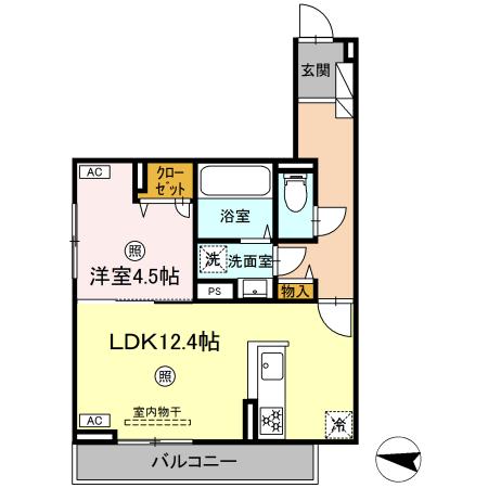 D-ROOM石丸Ⅱの間取り