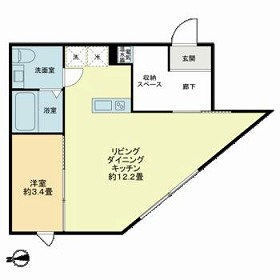 ＰＲＥＡＳ　ＨＯＮＡＮＣＨＯ・401号室の間取り