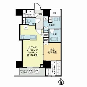 Brun Pilier日本橋・503号室の間取り