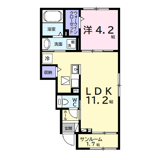 ヒカルサ市原姉ヶ崎ウエストの間取り
