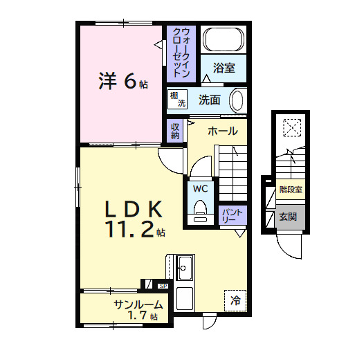 ヒカルサ市原姉ヶ崎ウエストの間取り