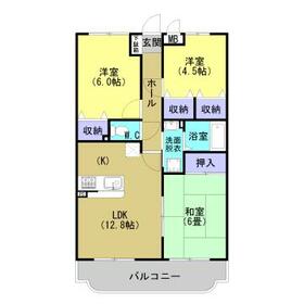 サンツヤマモトＡの間取り